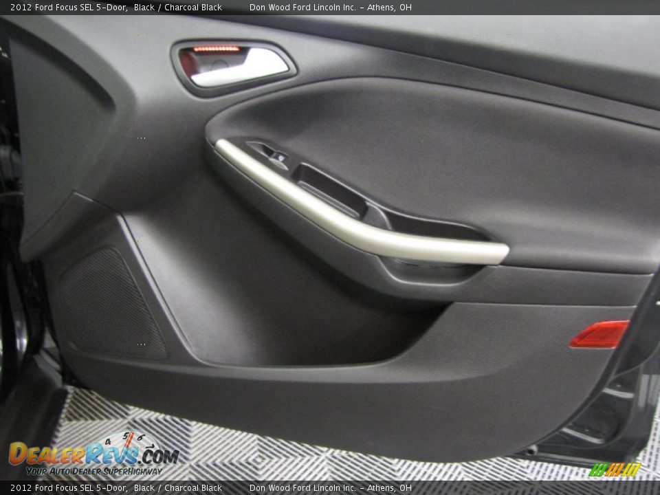 2012 Ford Focus SEL 5-Door Black / Charcoal Black Photo #14