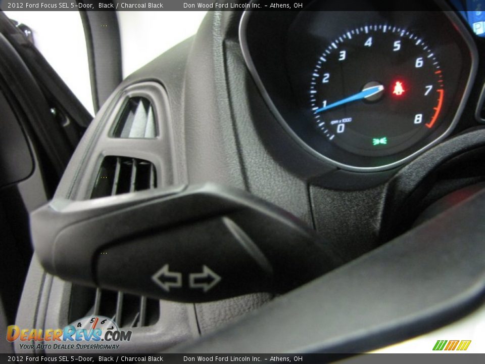 2012 Ford Focus SEL 5-Door Black / Charcoal Black Photo #18