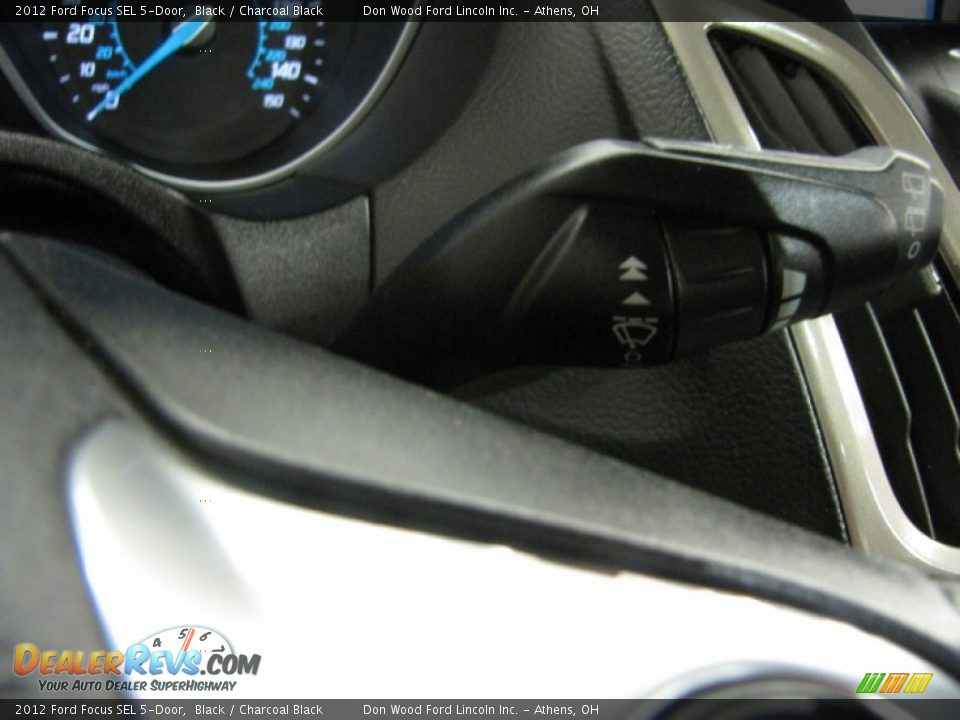 2012 Ford Focus SEL 5-Door Black / Charcoal Black Photo #19