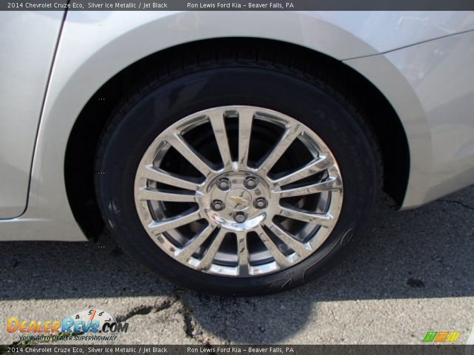 2014 Chevrolet Cruze Eco Silver Ice Metallic / Jet Black Photo #9
