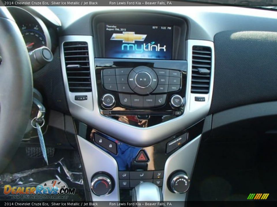 2014 Chevrolet Cruze Eco Silver Ice Metallic / Jet Black Photo #16
