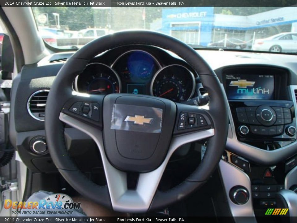 2014 Chevrolet Cruze Eco Silver Ice Metallic / Jet Black Photo #18