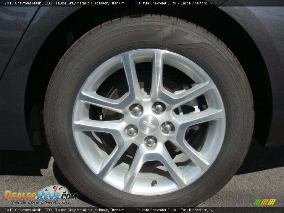 2013 Chevrolet Malibu ECO Taupe Gray Metallic / Jet Black/Titanium Photo #14
