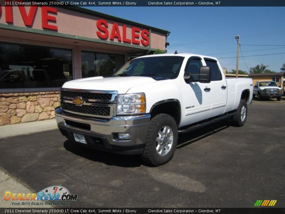 2011 Chevrolet Silverado 2500HD LT Crew Cab 4x4 Summit White / Ebony Photo #1