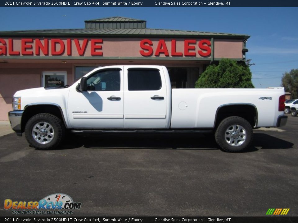 2011 Chevrolet Silverado 2500HD LT Crew Cab 4x4 Summit White / Ebony Photo #2
