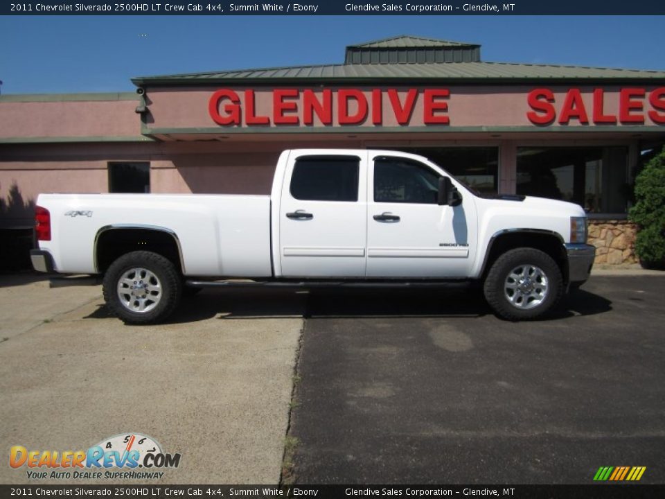 2011 Chevrolet Silverado 2500HD LT Crew Cab 4x4 Summit White / Ebony Photo #3
