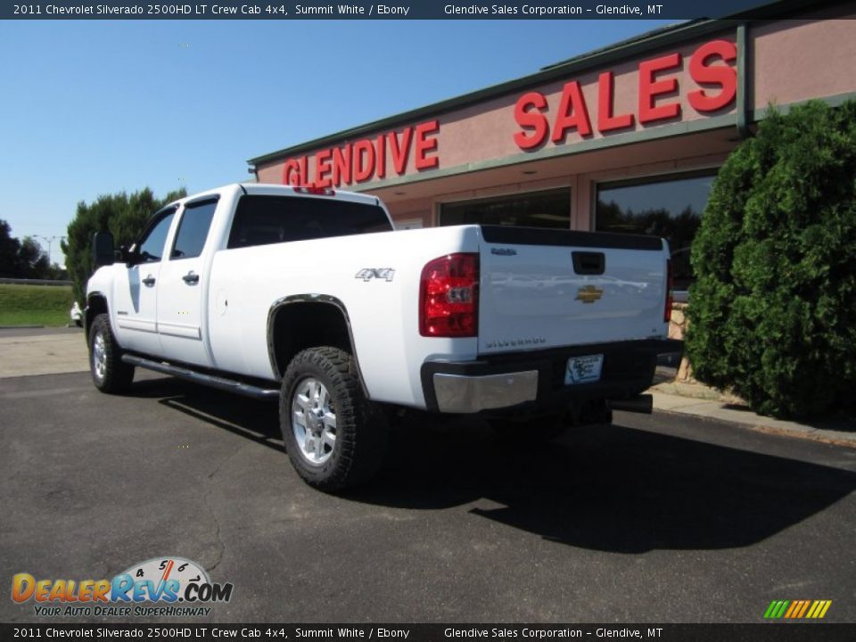 2011 Chevrolet Silverado 2500HD LT Crew Cab 4x4 Summit White / Ebony Photo #5