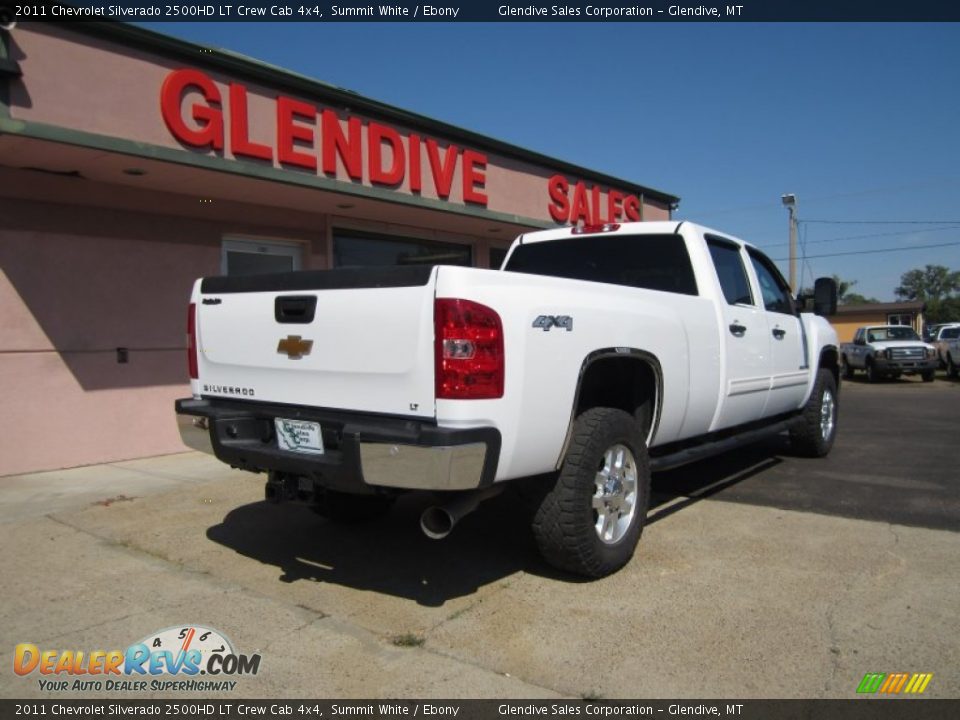 2011 Chevrolet Silverado 2500HD LT Crew Cab 4x4 Summit White / Ebony Photo #6