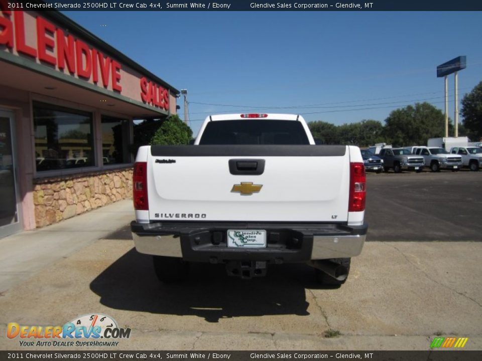 2011 Chevrolet Silverado 2500HD LT Crew Cab 4x4 Summit White / Ebony Photo #10