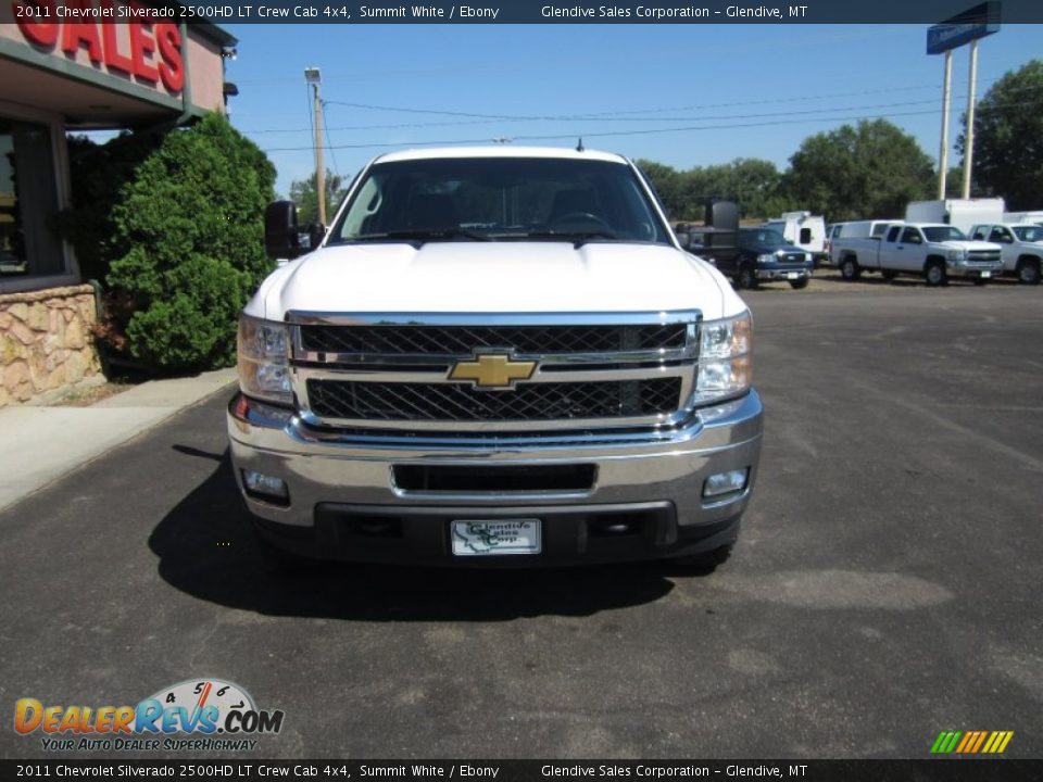 2011 Chevrolet Silverado 2500HD LT Crew Cab 4x4 Summit White / Ebony Photo #11