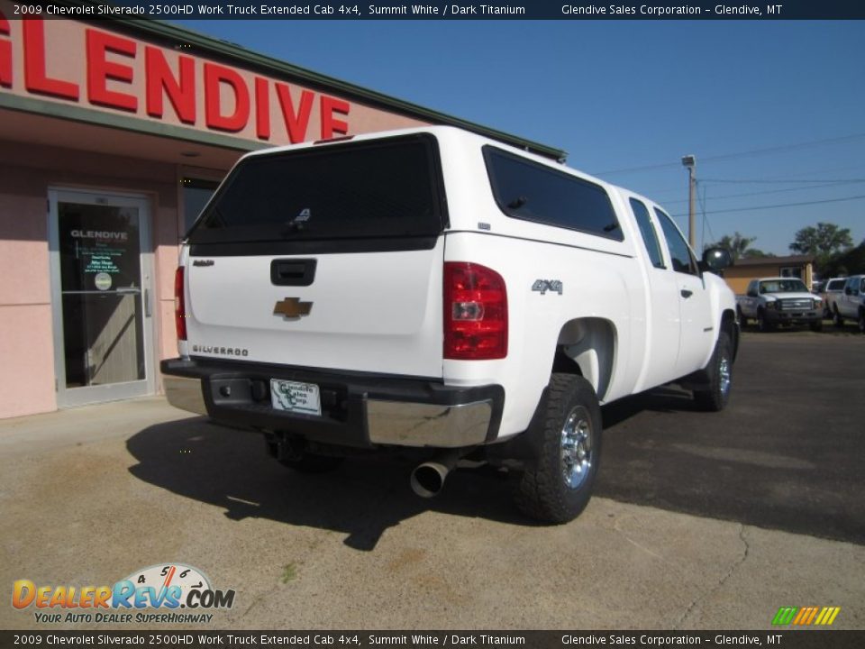 2009 Chevrolet Silverado 2500HD Work Truck Extended Cab 4x4 Summit White / Dark Titanium Photo #6