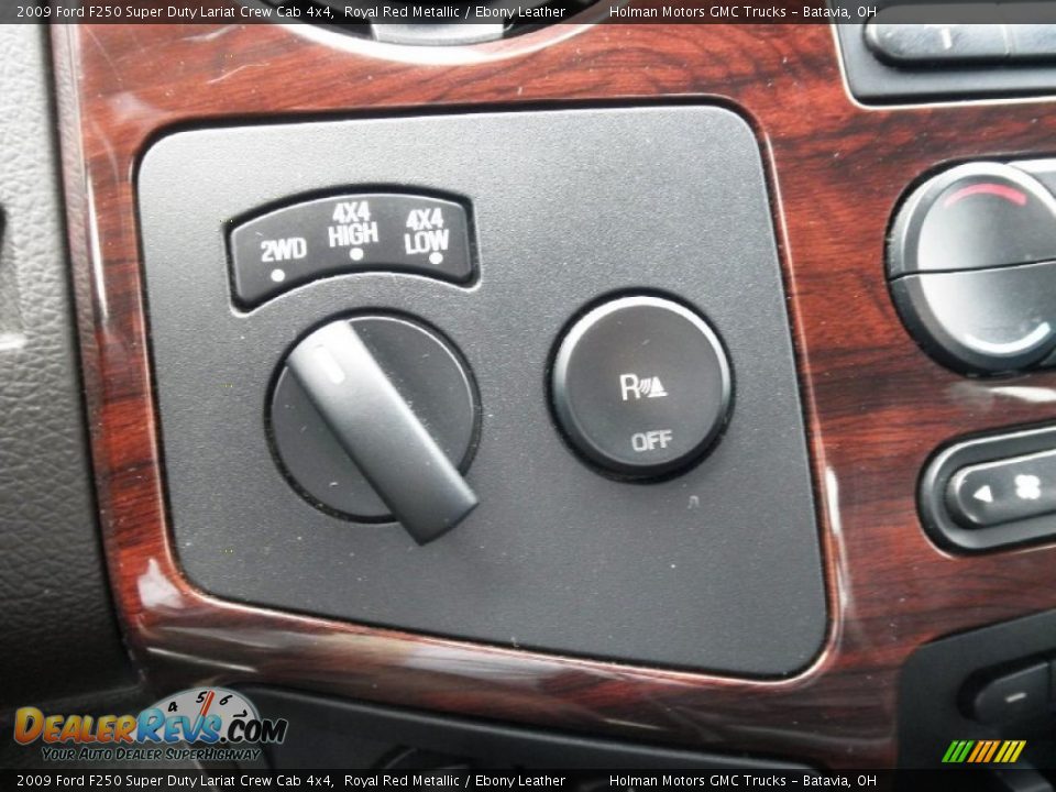 2009 Ford F250 Super Duty Lariat Crew Cab 4x4 Royal Red Metallic / Ebony Leather Photo #13