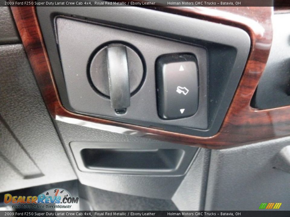 2009 Ford F250 Super Duty Lariat Crew Cab 4x4 Royal Red Metallic / Ebony Leather Photo #14