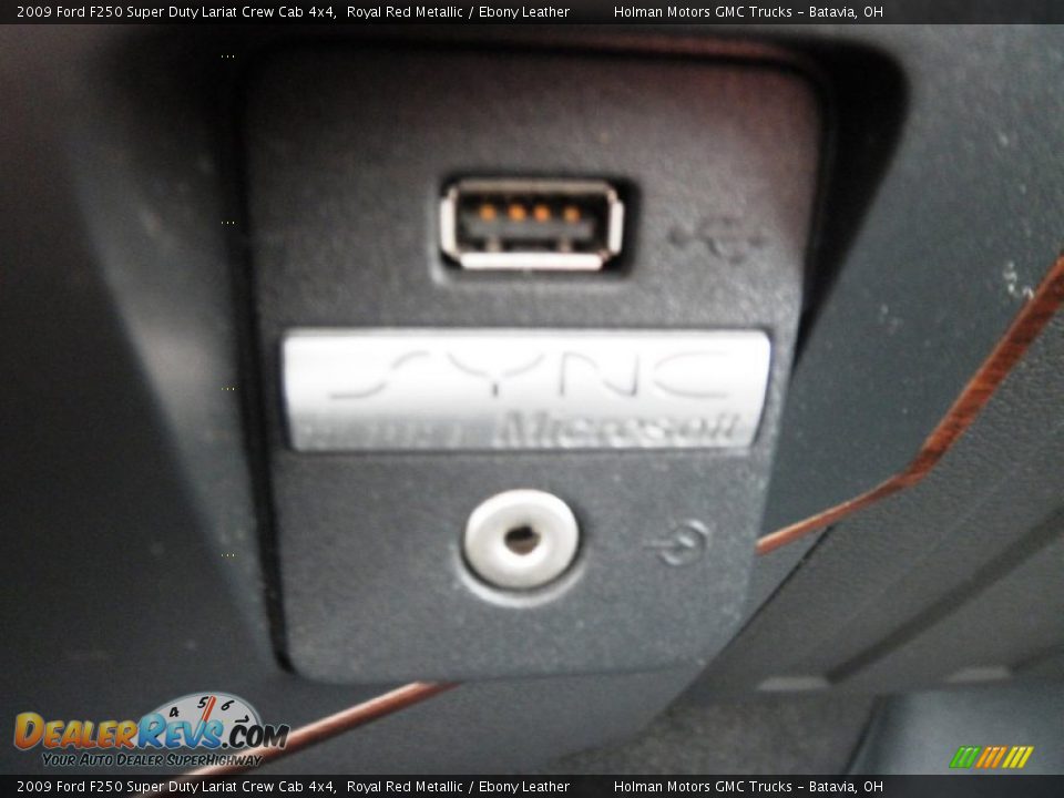 2009 Ford F250 Super Duty Lariat Crew Cab 4x4 Royal Red Metallic / Ebony Leather Photo #15