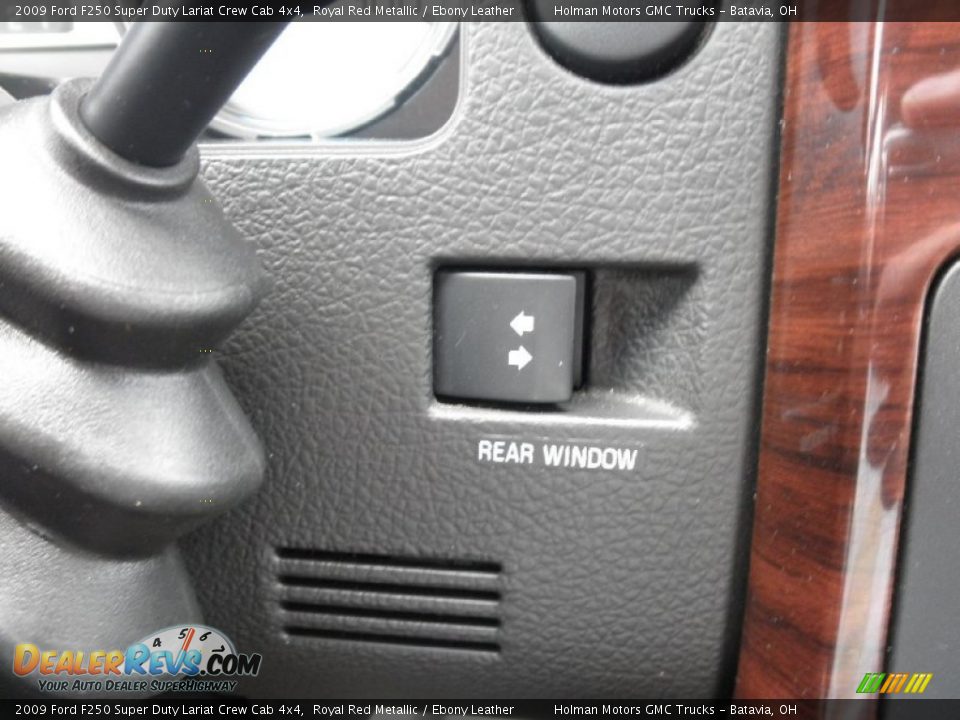 2009 Ford F250 Super Duty Lariat Crew Cab 4x4 Royal Red Metallic / Ebony Leather Photo #17