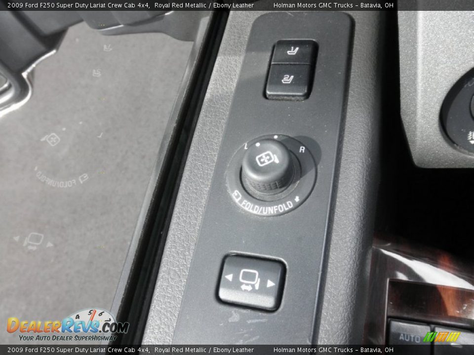 2009 Ford F250 Super Duty Lariat Crew Cab 4x4 Royal Red Metallic / Ebony Leather Photo #24