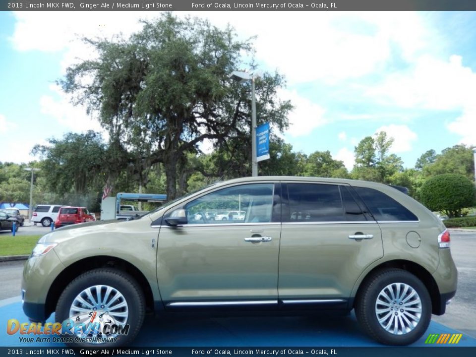2013 Lincoln MKX FWD Ginger Ale / Medium Light Stone Photo #2