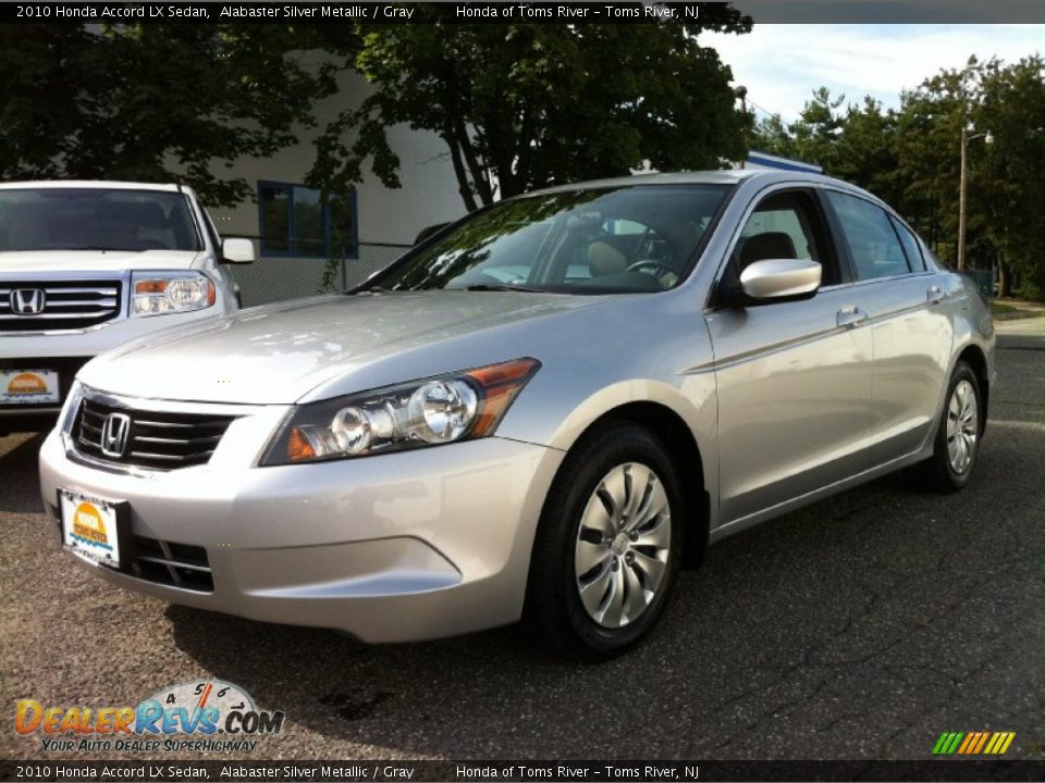 2010 Honda Accord LX Sedan Alabaster Silver Metallic / Gray Photo #1