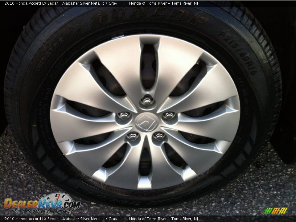 2010 Honda Accord LX Sedan Alabaster Silver Metallic / Gray Photo #3