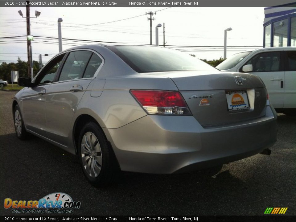 2010 Honda Accord LX Sedan Alabaster Silver Metallic / Gray Photo #5