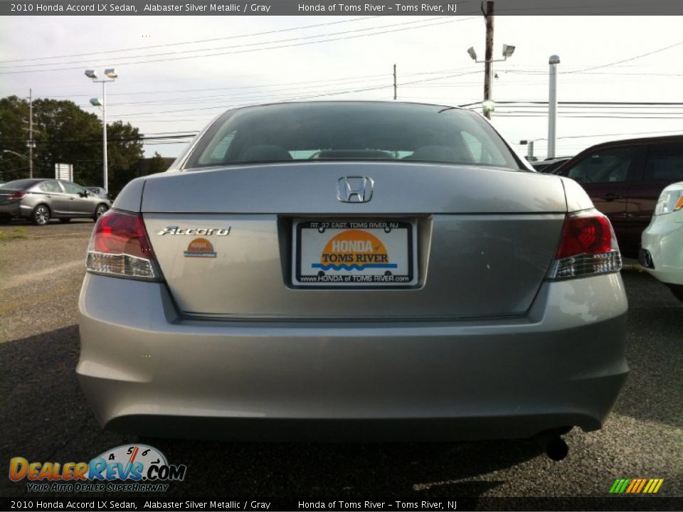 2010 Honda Accord LX Sedan Alabaster Silver Metallic / Gray Photo #6