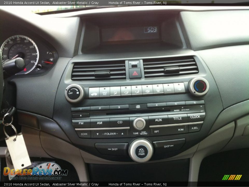 2010 Honda Accord LX Sedan Alabaster Silver Metallic / Gray Photo #13