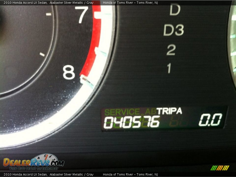 2010 Honda Accord LX Sedan Alabaster Silver Metallic / Gray Photo #14