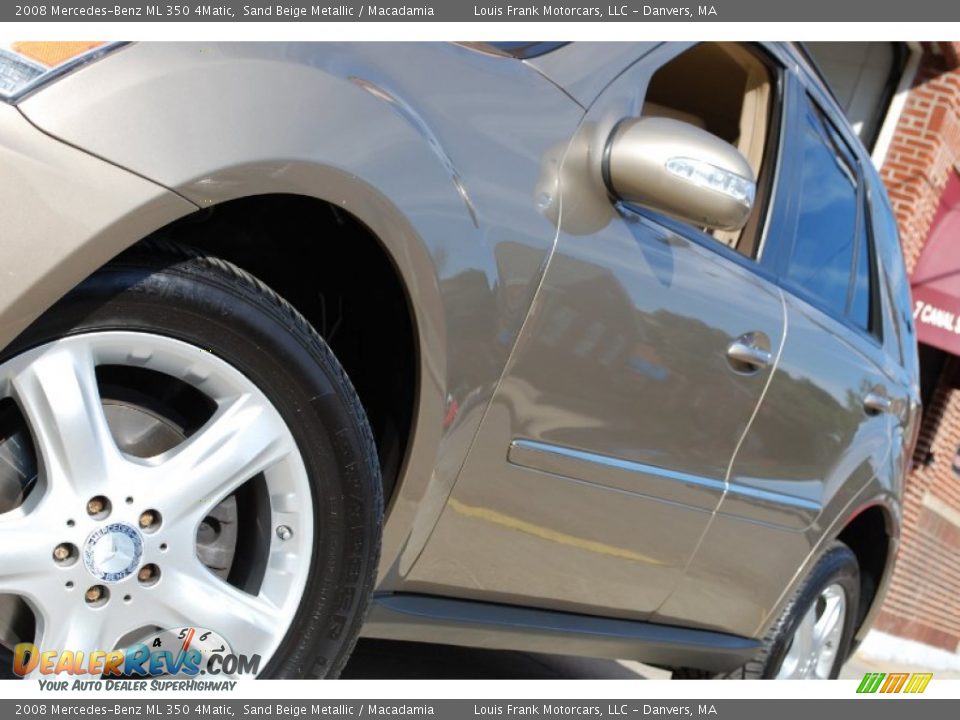 2008 Mercedes-Benz ML 350 4Matic Sand Beige Metallic / Macadamia Photo #13
