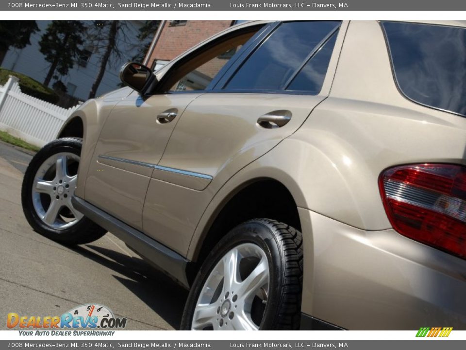 2008 Mercedes-Benz ML 350 4Matic Sand Beige Metallic / Macadamia Photo #14