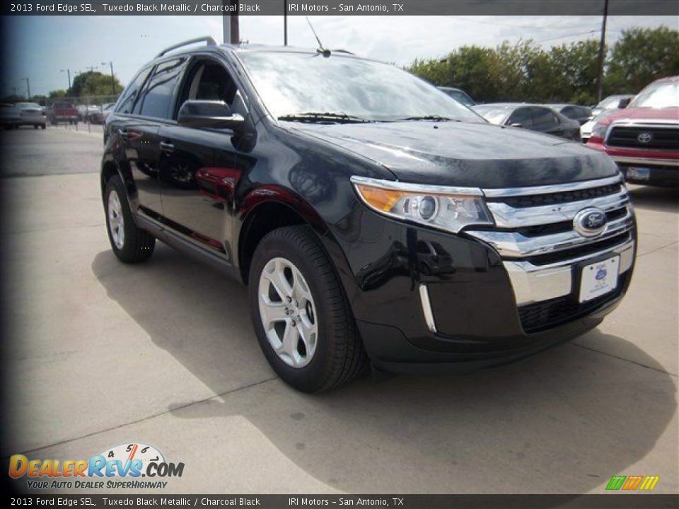 2013 Ford Edge SEL Tuxedo Black Metallic / Charcoal Black Photo #6