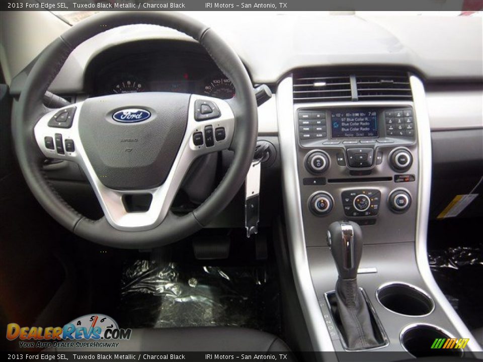 2013 Ford Edge SEL Tuxedo Black Metallic / Charcoal Black Photo #12