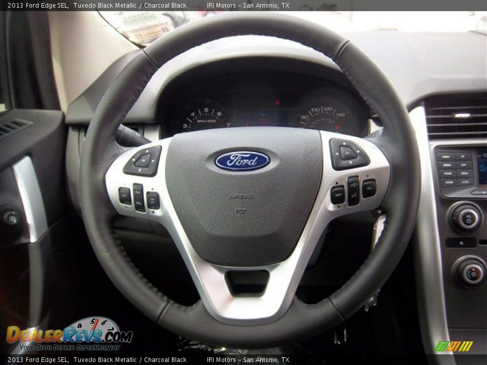 2013 Ford Edge SEL Tuxedo Black Metallic / Charcoal Black Photo #13