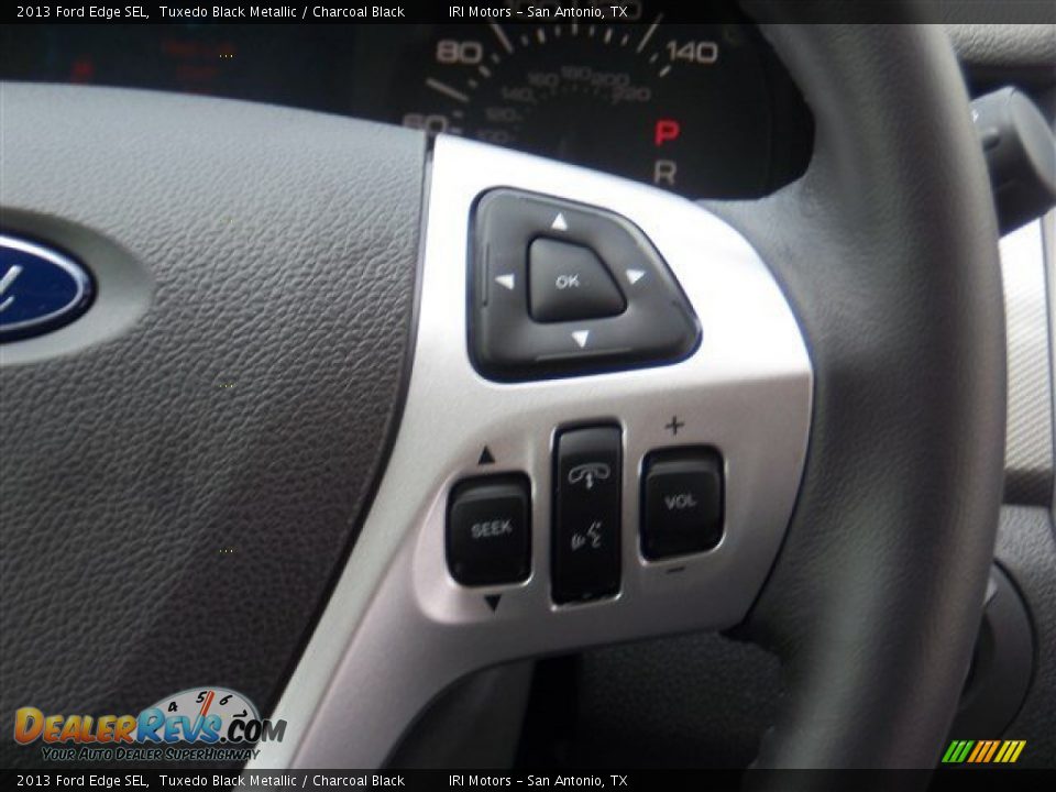 2013 Ford Edge SEL Tuxedo Black Metallic / Charcoal Black Photo #15