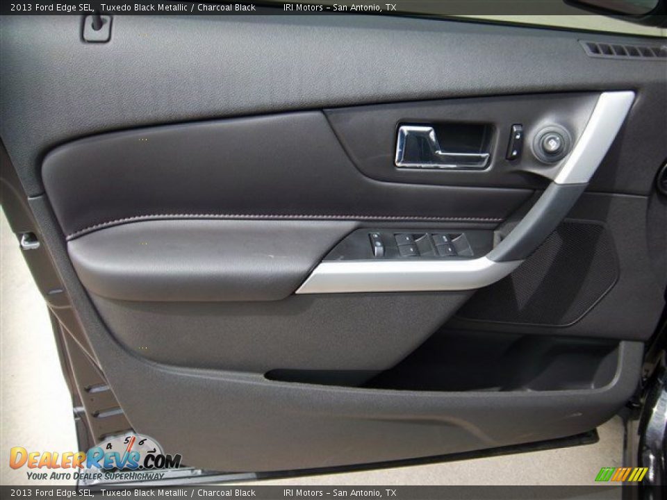 2013 Ford Edge SEL Tuxedo Black Metallic / Charcoal Black Photo #16