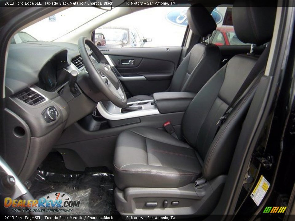 2013 Ford Edge SEL Tuxedo Black Metallic / Charcoal Black Photo #17