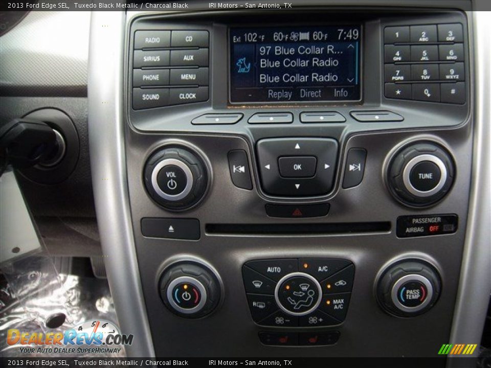 2013 Ford Edge SEL Tuxedo Black Metallic / Charcoal Black Photo #20