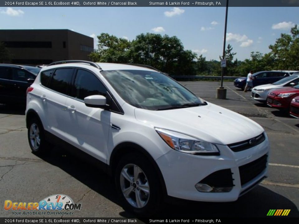 2014 Ford Escape SE 1.6L EcoBoost 4WD Oxford White / Charcoal Black Photo #1