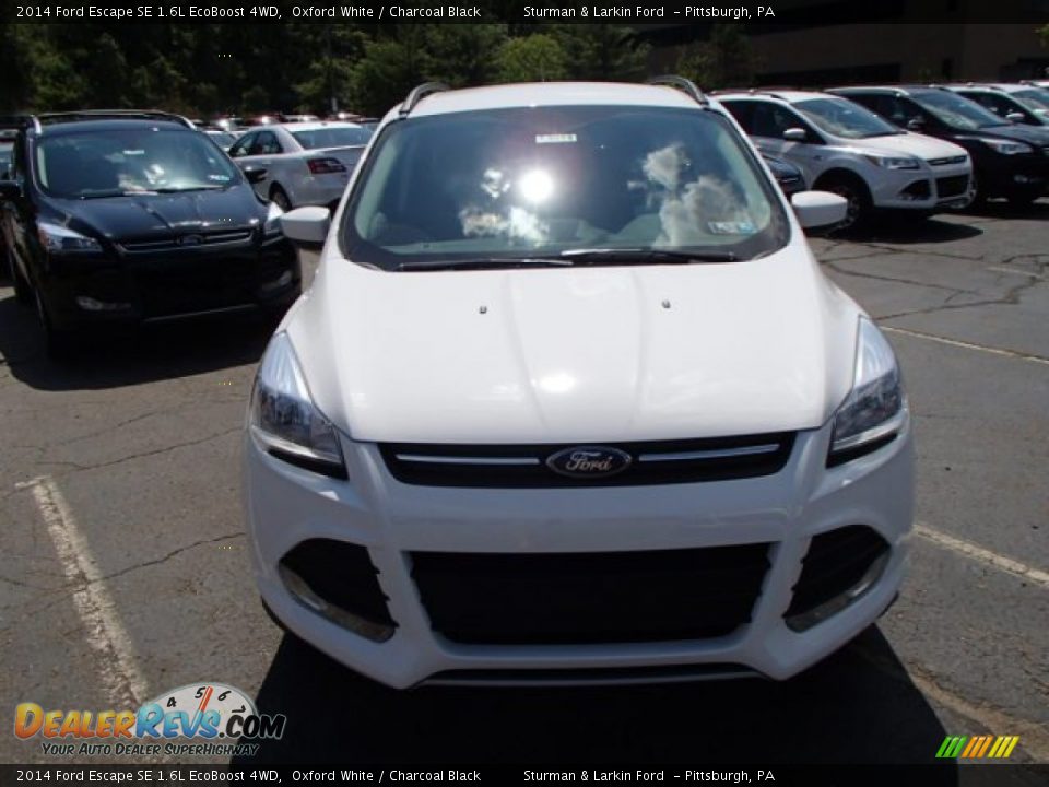 2014 Ford Escape SE 1.6L EcoBoost 4WD Oxford White / Charcoal Black Photo #2