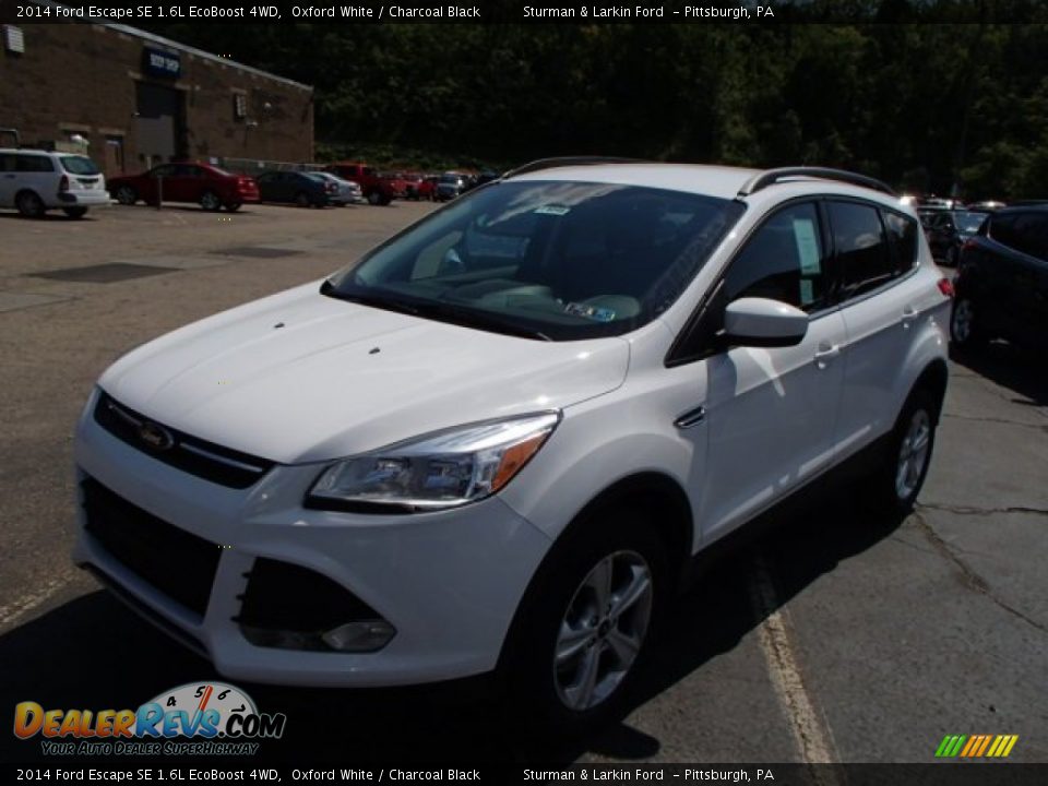 2014 Ford Escape SE 1.6L EcoBoost 4WD Oxford White / Charcoal Black Photo #3