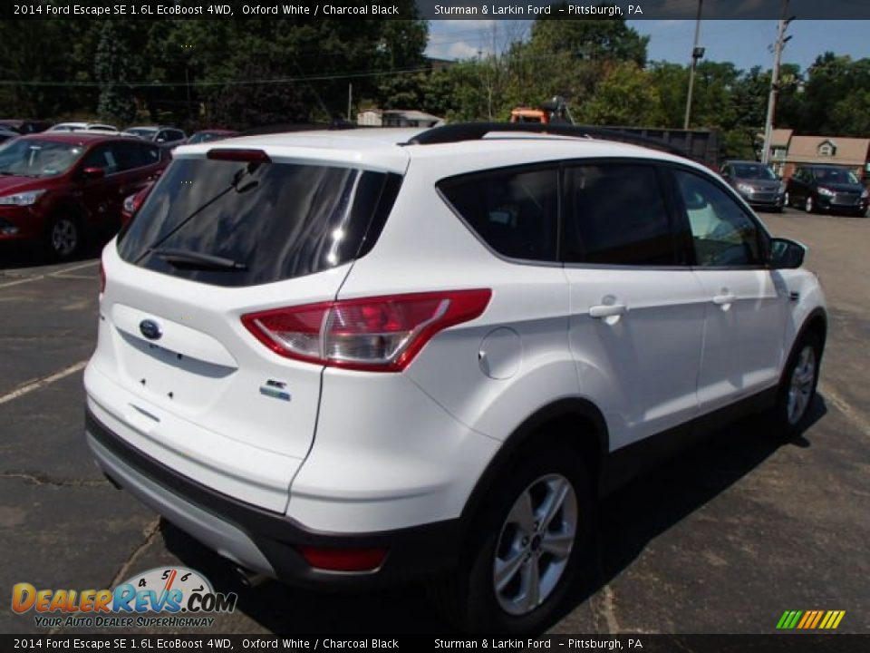 2014 Ford Escape SE 1.6L EcoBoost 4WD Oxford White / Charcoal Black Photo #6