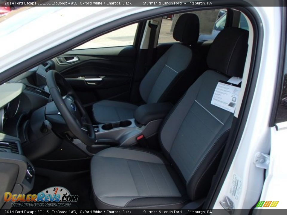 2014 Ford Escape SE 1.6L EcoBoost 4WD Oxford White / Charcoal Black Photo #8