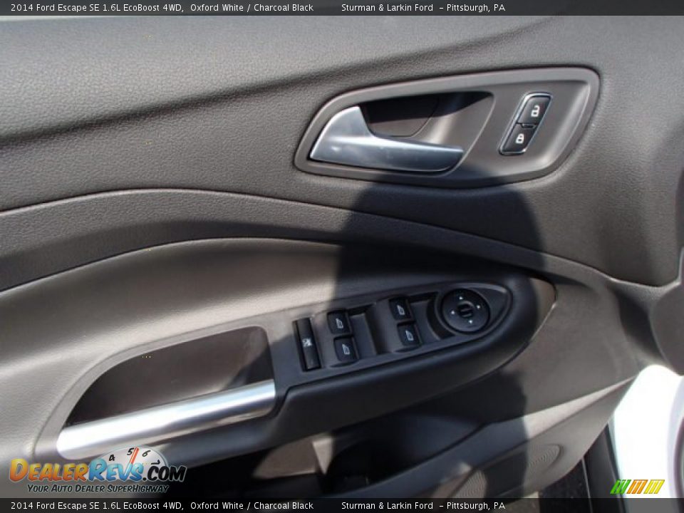 2014 Ford Escape SE 1.6L EcoBoost 4WD Oxford White / Charcoal Black Photo #10