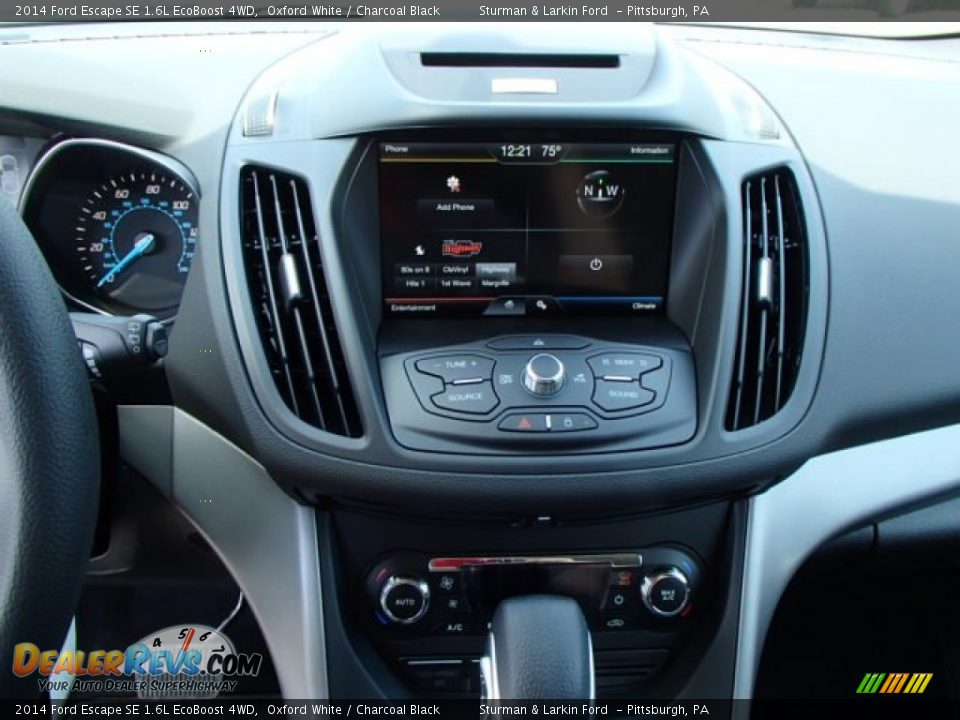 2014 Ford Escape SE 1.6L EcoBoost 4WD Oxford White / Charcoal Black Photo #11