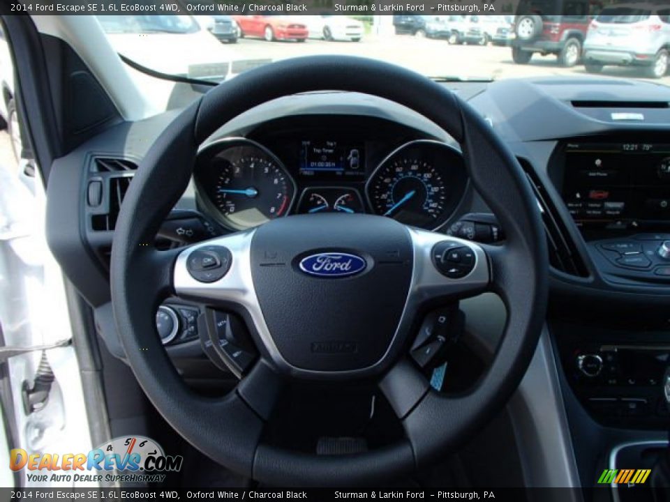 2014 Ford Escape SE 1.6L EcoBoost 4WD Oxford White / Charcoal Black Photo #13