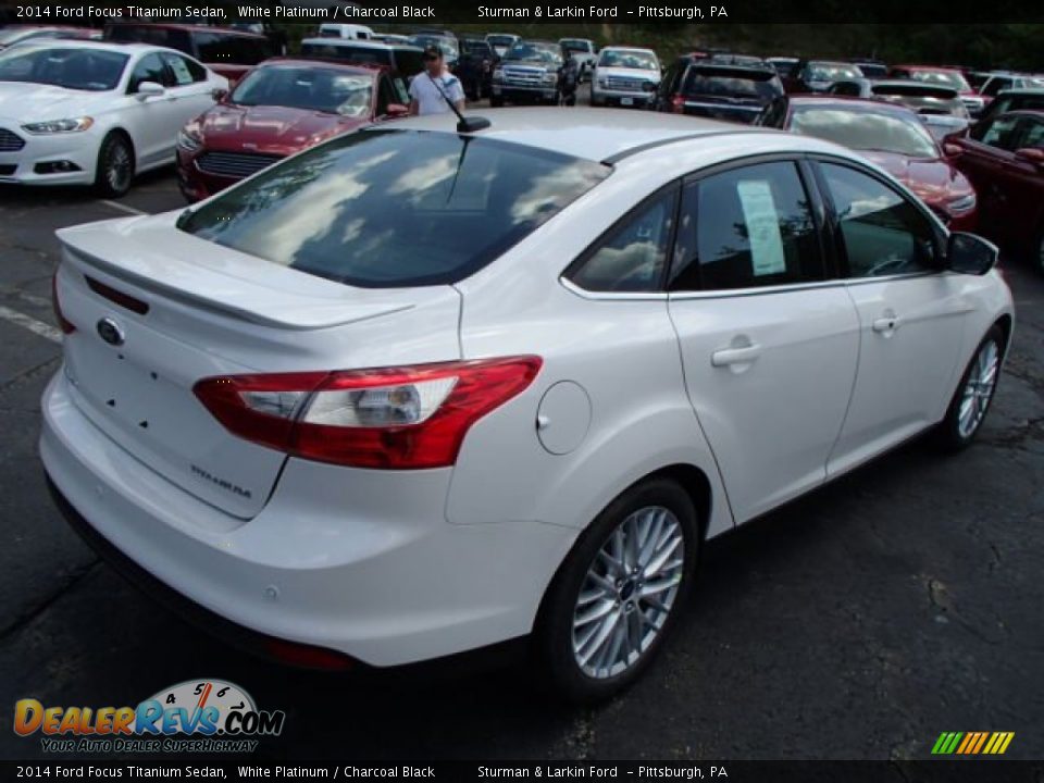 White Platinum 2014 Ford Focus Titanium Sedan Photo #6