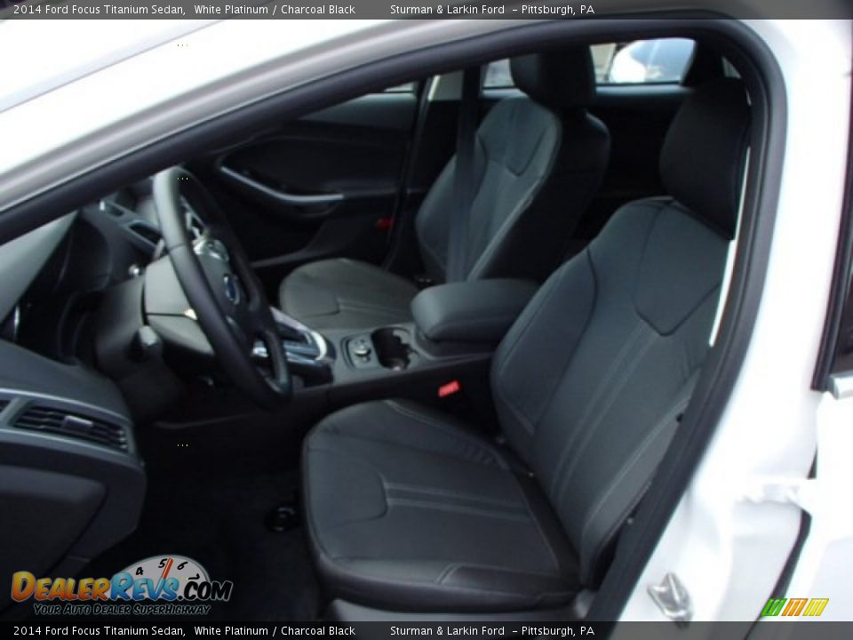 Front Seat of 2014 Ford Focus Titanium Sedan Photo #8