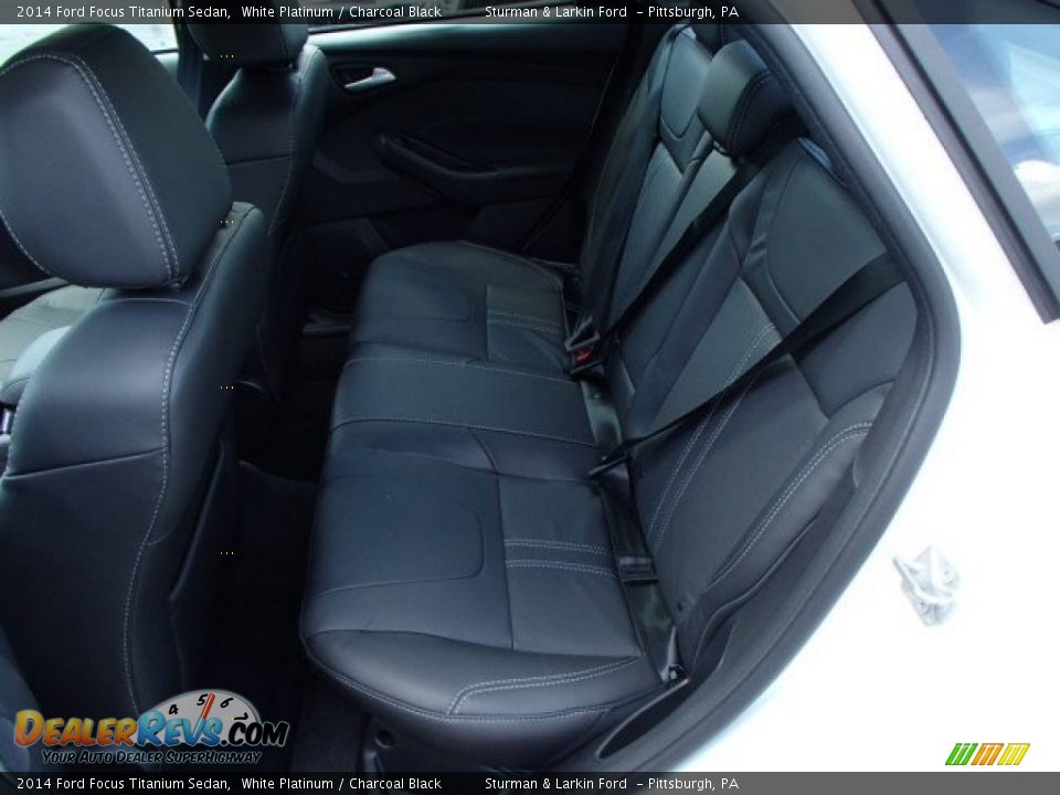 Rear Seat of 2014 Ford Focus Titanium Sedan Photo #9
