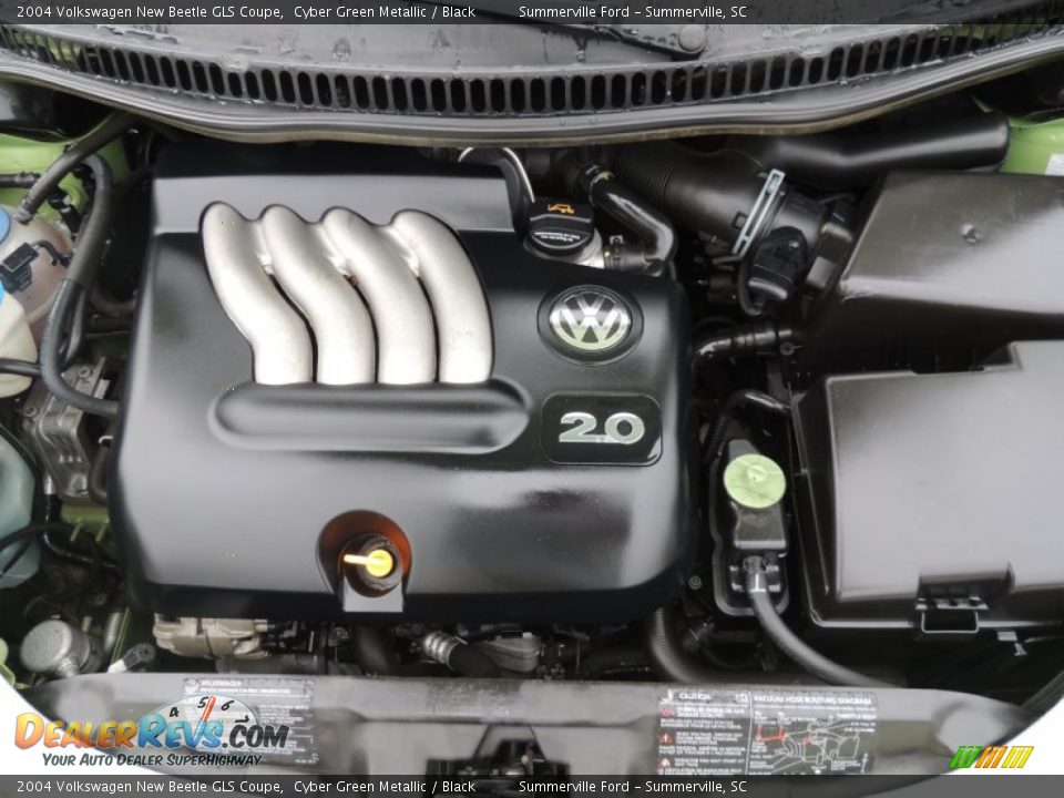 2004 Volkswagen New Beetle GLS Coupe Cyber Green Metallic / Black Photo #16