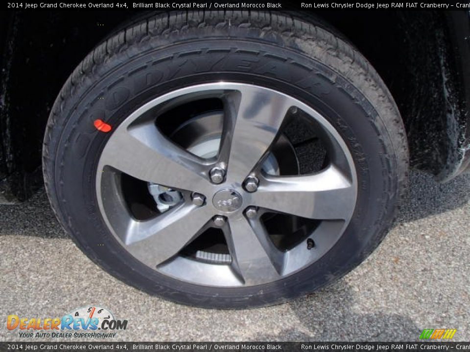 2014 Jeep Grand Cherokee Overland 4x4 Brilliant Black Crystal Pearl / Overland Morocco Black Photo #9