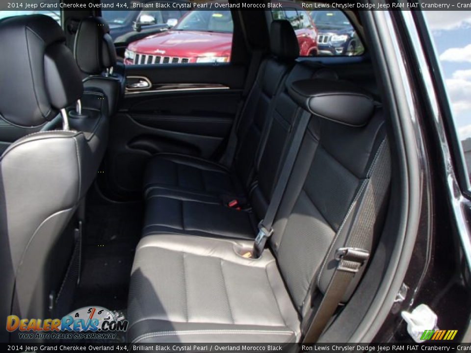 2014 Jeep Grand Cherokee Overland 4x4 Brilliant Black Crystal Pearl / Overland Morocco Black Photo #11